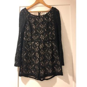 Alice by Temperley Black Lace Jumpsuit